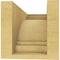 Ekena Millwork 5"W x 10"D x 5"H Wide Pescadero Rough Cedar Woodgrain TimberThane Corbel, Primed Tan CORUR05X10X05PECRCPR - alternate 2